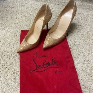 Christian Louboutin Delcotish Cork 100mm pumps